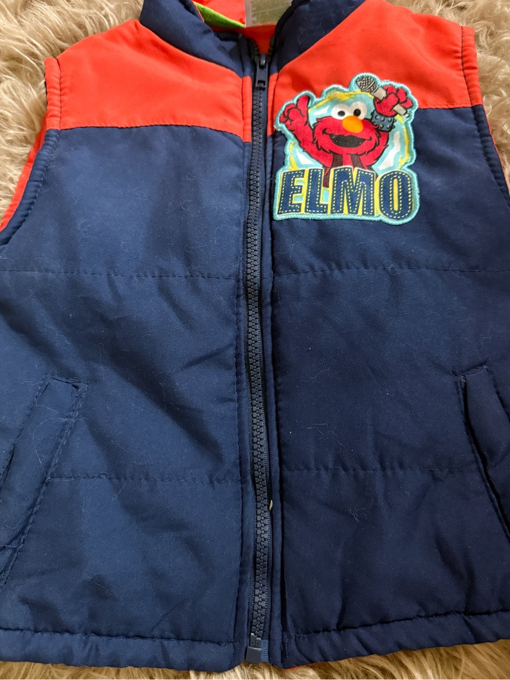 Y2K Elmo Puffer Vest
